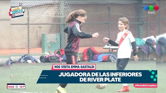 Ema Gastaldi tiene 11 años y cumplió su sueño de jugar al fútbol en River