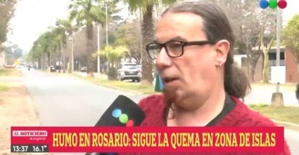 Humo en Rosario: sigue la quema en la zona de las islas