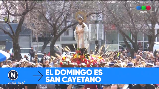El domingo es San Cayetano
