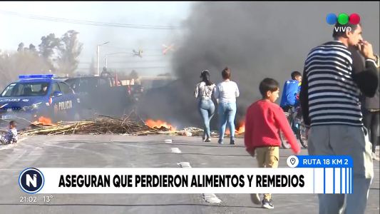 Protesta por falta de luz: vecinos cortaron el ingreso a la ciudad por la ruta 18