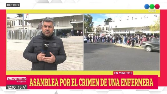 Realizaron una asamblea en el Hospital Centenario por la enfermera asesinada