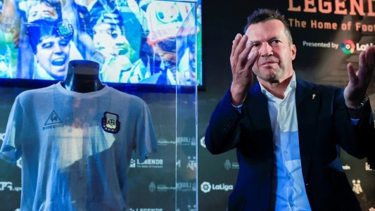 Lothar Matthaus donó la camiseta que usó Maradona en la final del México 1986