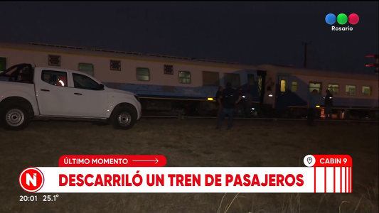 Descarriló un tren de pasajeros a la altura de Pérez