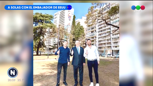 Fútbol, básquet y comidas, en la óptica del embajador de Estados Unidos
