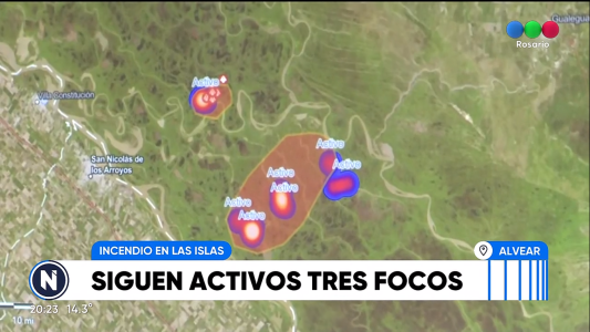 Sigue la lucha contra el fuego: todavía se encuentran activos 3 focos