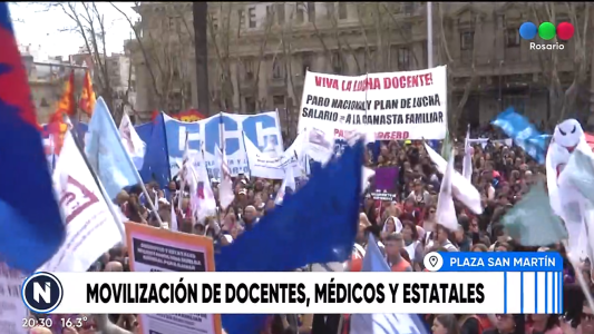 Movilización "histórica" de trabajadores estatales por reclamo salarial