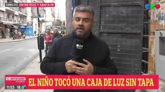 Niño recibió una descarga eléctrica de un tablero de la EPE en pleno centro