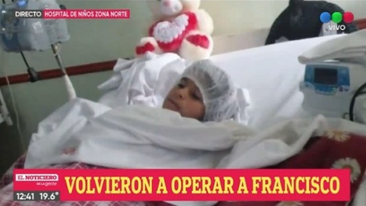 Volvieron a operar a Francisco, el niño baleado en Casiano Casas