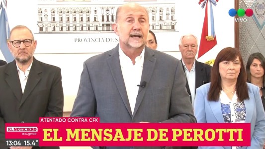 Perotti citó de urgencia a una reunión de gabinete en la Casa gris