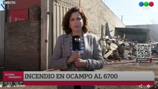 Arde una chatarrería en Ocampo al 6700