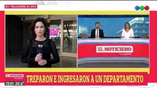 Treparon e ingresaron a un departamento en Pellegrini al 800