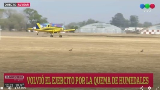 Incendios: por pedido de Perotti vuelve el Ejército al Comando de Alvear