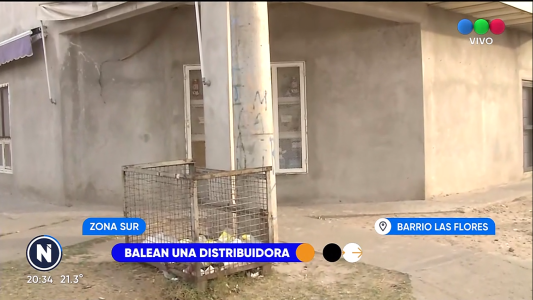 Balacera contra una distribuidora de zona sur