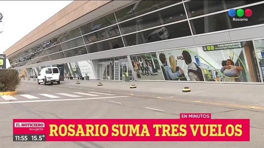 El aeropuerto de Rosario suma tres nuevos destinos