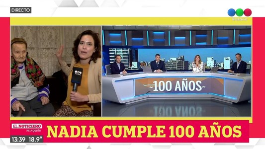 Nadia cumplió 100 años: “Me gusta leer y hacer palabras cruzadas”