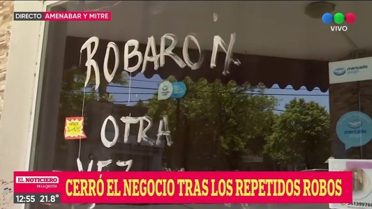 Cansada de los robos cerró su comercio
