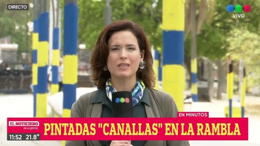 La Rambla Catalunya amaneció pintada con los colores de Central