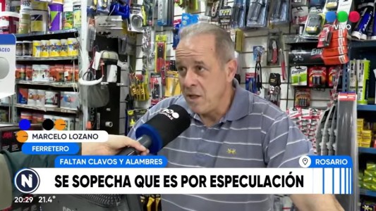 Por la crisis económica, cupos limitados de entrega de clavos y alambres