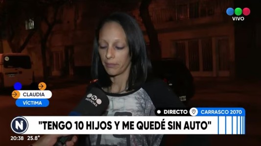 Familia numerosa con 10 hijos sufrió el robo del auto