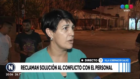 Abrazo solidario de vecinos autoconvocados por el hospital Gamen