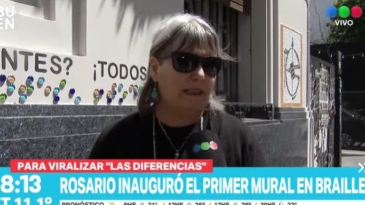 Rosario ya cuenta con su primer mural en braille