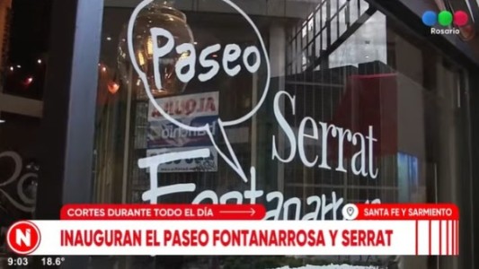 Cortes en el microcentro por la presentación de la esquina “Fontanarrosa Serrat”