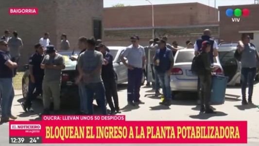La Uocra bloqueó el ingreso de la planta potabilizadora de Aguas