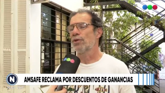 Docentes públicos reclaman por descuentos por impuesto a las ganancias