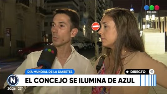 El Concejo se iluminó de azul en el Día Mundial de la Diabetes