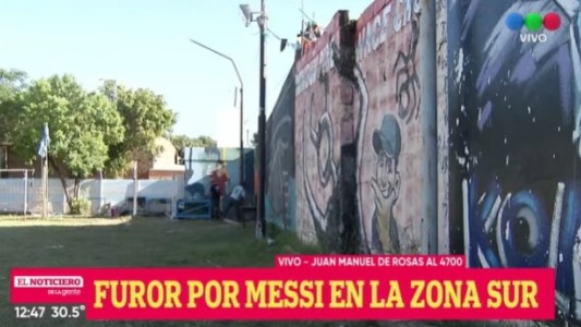 A 5 días del Mundial, el barrio de Messi está repleto de murales (1)