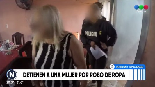 Cayó una mujer por el robo de un local de ropa en Génova al 2300