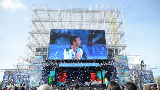 La pantalla gigante sigue rota y no se podrá transmitir el Mundial