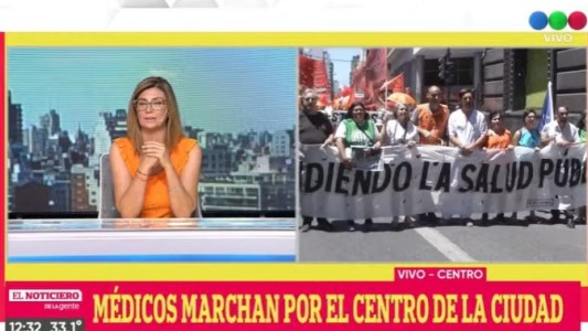 Protesta de médicos, residentes y trabajadores de la salud del Estado