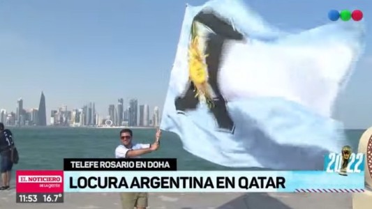 El fervor argentino en Qatar: multitudinario banderazo para dar aliento a la Scaloneta