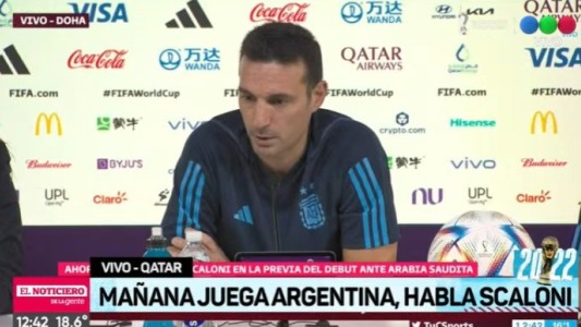 Scaloni: "El equipo está definido, no va a tener sopresas"