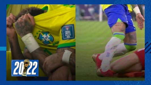 Preocupación en Brasil: Neymar sufrió un esguince y salió llorando