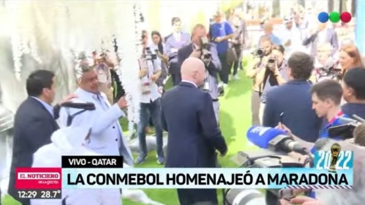 Emotivo homenaje en Qatar a dos años de la muerte de Maradona