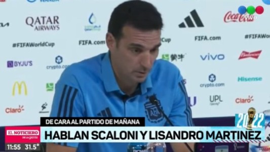 "No cambiaremos la filosofía de juego", remarcó Scaloni que no confirmó el equipo para enfrentar a Polonia