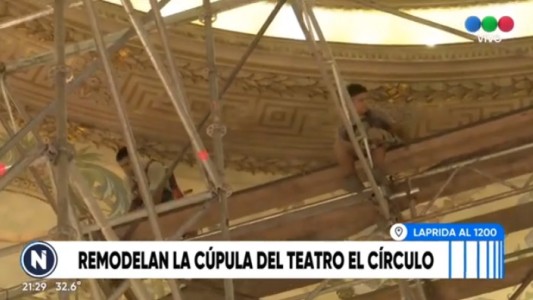 Restauran la cúpula de El Círculo por primera vez en 100 años