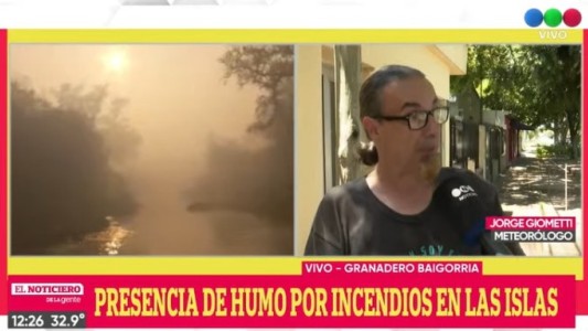 Alta presencia de humo en la ciudad por los incendios de las islas