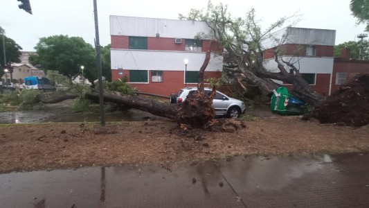 Temporal en Rosario: impactantes imágenes