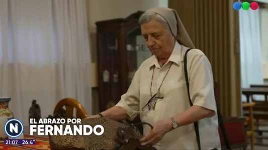 La hermana Martha Pelloni se reunió con los padres de Fernando Báez Sosa