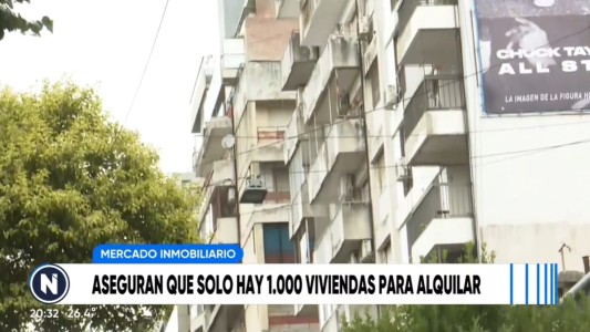 Aseguran que solo hay 1000 viviendas para alquilar