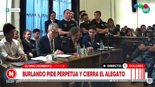 Burlando también pidió perpetua para los rugbiers: "Todos lo mataron a Fernando Báez Sosa"