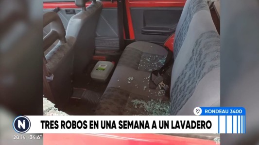 Tres robos en una semana a un lavadero de Rondeau 3400