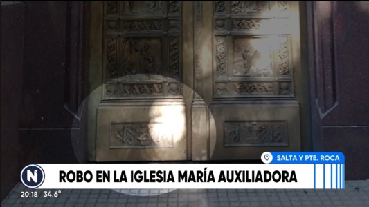 No se salva ni Dios: robaron placas de bronce en una iglesia en pleno centro