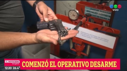 Operativo de desarme voluntario en Rosario