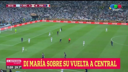 Di María: "Me gustaría volver a jugar en Central"