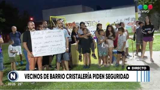 Vecinos de barrio Cristalería reclamaron seguridad tras tiroteo entre bandas