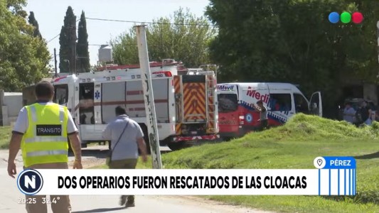 Tragedia laboral: murió un operario y otro está grave al caer a un pozo de seis metros